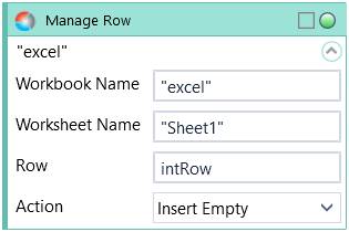 manage row 2