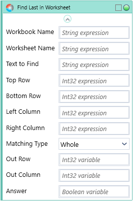 find last in worksheet1